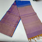 Pure Silk Handloom Soft Silk Saree – Sky Blue with Lavender Silver Zari Pallu