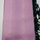 Pure Silk Handloom Softsilk Lavender & Deep Teal Zari Saree