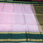 Pure Silk Handloom Softsilk Lavender & Deep Teal Zari Saree