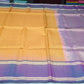 Pure Silk Handloom Softsilk Mustard Gold & Purple Zari Saree