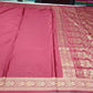 Satin Silk Saree – Deep Wine Maroon with Antique Gold Floral Zari