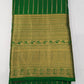 Pure Silk Handloom Kanjivaram Green & Maroon Saree with Rich Zari Border