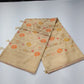 Champagne Beige Cotton Silk Saree with Multicolour Floral Weave & Zari Pallu