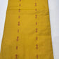 Mustard Yellow & Maroon Cotton Silk Unstitched Salwar Suit Set
