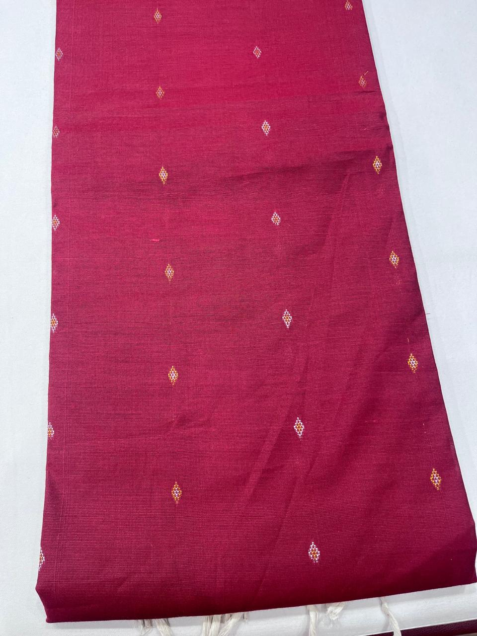 Rich Red Kalamkari Cotton Silk Salwar Suit Set