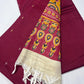 Rich Red Kalamkari Cotton Silk Salwar Suit Set