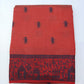 Tussar Semi Silk - Terracotta Red Tussar Semi Silk Saree with Tribal Art Border