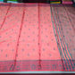 Tussar Semi Silk - Terracotta Red Tussar Semi Silk Saree with Tribal Art Border