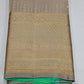 Pure Kanjivaram Handloom Silk Saree in Taupe Grey with Mint Green & Antique Gold Zari
