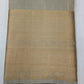 Pure Kanjivaram Handloom Silk Saree in Muted Taupe Grey with Deep Purple Pallu and Antique Gold Zari