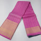 Pure Kanjivaram Handloom Magenta Pink Silk Saree with Antique Gold Zari