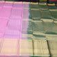 Pure Kanjivaram Handloom Magenta Pink Silk Saree with Antique Gold Zari