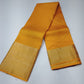 Mustard Yellow & Wine Maroon Dual Shade Pure Kanjivaram Silk Saree