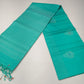 Pure Handloom Soft Silk Saree in Vibrant Turquoise Teal with Silver Zari