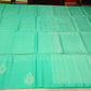 Pure Handloom Soft Silk Saree in Vibrant Turquoise Teal with Silver Zari