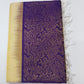 Pure Handloom Soft Silk Saree in Royal Purple with Soft Golden Pallu