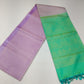 Pure Handloom Soft Silk Pastel Lavender & Turquoise Blue-Green Saree