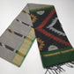 Stone Grey with Deep Green Cotton Silk Pochampally Saree with Charcoal Ikat Pallu