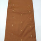 Rust Brown Cotton Silk Unstitched Salwar Suit with Kalamkari Dupatta