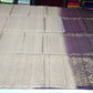 Pure Handloom Soft Silk Borderless Saree – Taupe Beige with Deep Wine Plum Pallu
