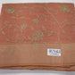 Dusty Peach Mercerized Cotton Saree with Antique Gold Floral Vine Work