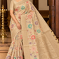 Cotton Silk Multicolour Floral Zari Saree