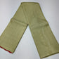 Pure Handloom Soft Silk Borderless Saree in Sage Green with Rich Rani Pink Designer Pallu