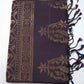 Pure Handloom Soft Silk Saree in Deep Chocolate Brown with Antique Gold Zari