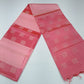 Pure Handloom Soft Silk Borderless Saree in Dual-Tone Pink with Gold Woven Motifs