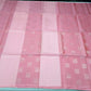 Pure Handloom Soft Silk Borderless Saree in Dual-Tone Pink with Gold Woven Motifs