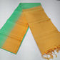 Pure Handloom Soft Silk Saree in Light Parrot Green with Mustard Gold Pallu