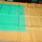 Pure Handloom Soft Silk Saree in Light Parrot Green with Mustard Gold Pallu