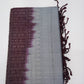 Pure Handloom Soft Silk Saree in Silver Grey and Wine Purple with Intricate Zari Pallu