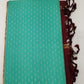 Pure Handloom Soft Silk Saree in Turquoise Teal with Maroon Zari Pallu