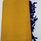 Pure Handloom Soft Silk Saree in Mustard Yellow with Royal Blue Zari Pallu