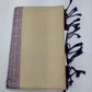 Pure Handloom Soft Silk Saree in Cream Beige with Royal Blue Zari Pallu