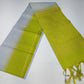 Pure Handloom Soft Silk Saree – Silver Grey and Lime Green with Gold Zari