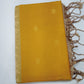 Pure Handloom Soft Silk Saree – Mustard Yellow with Champagne Gold Zari Pallu