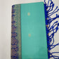 Pure Handloom Soft Silk Saree – Sea Green with Royal Blue Zari Pallu
