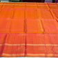 Pure Handloom Soft Silk Saree – Sunset Orange & Magenta Pink Dual Tone